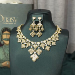 طقم زينة – ذهبي أبيض
